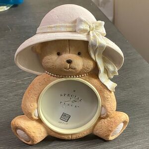 Russ Beige and Cream Bear Photo Frame